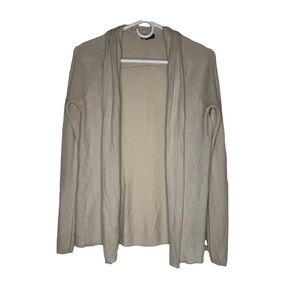 Express Cardigan Sweater Basic Cream Ivory Knit Neutral Classic small S